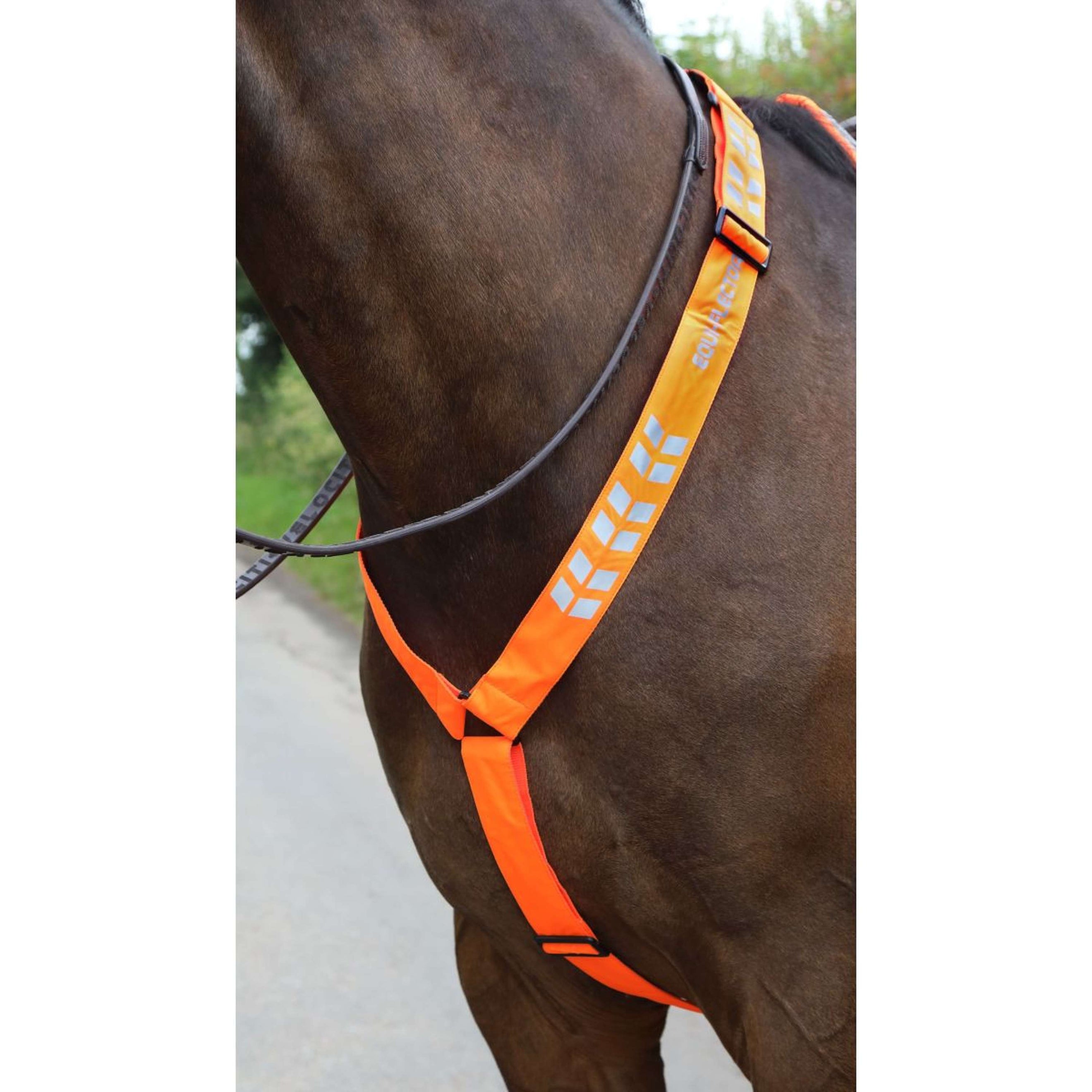 Equi-Flector by Shires Fliegenhaube Reflektierend Orange Equi-Flector by Shires Fliegenhaube Reflektierend Orange