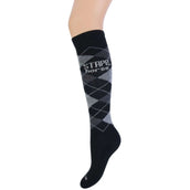 Stapp Horse Reitsocken Checkered Nero