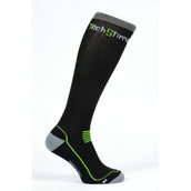 Tech Stirrups Socken Technical Schwarz/Grün