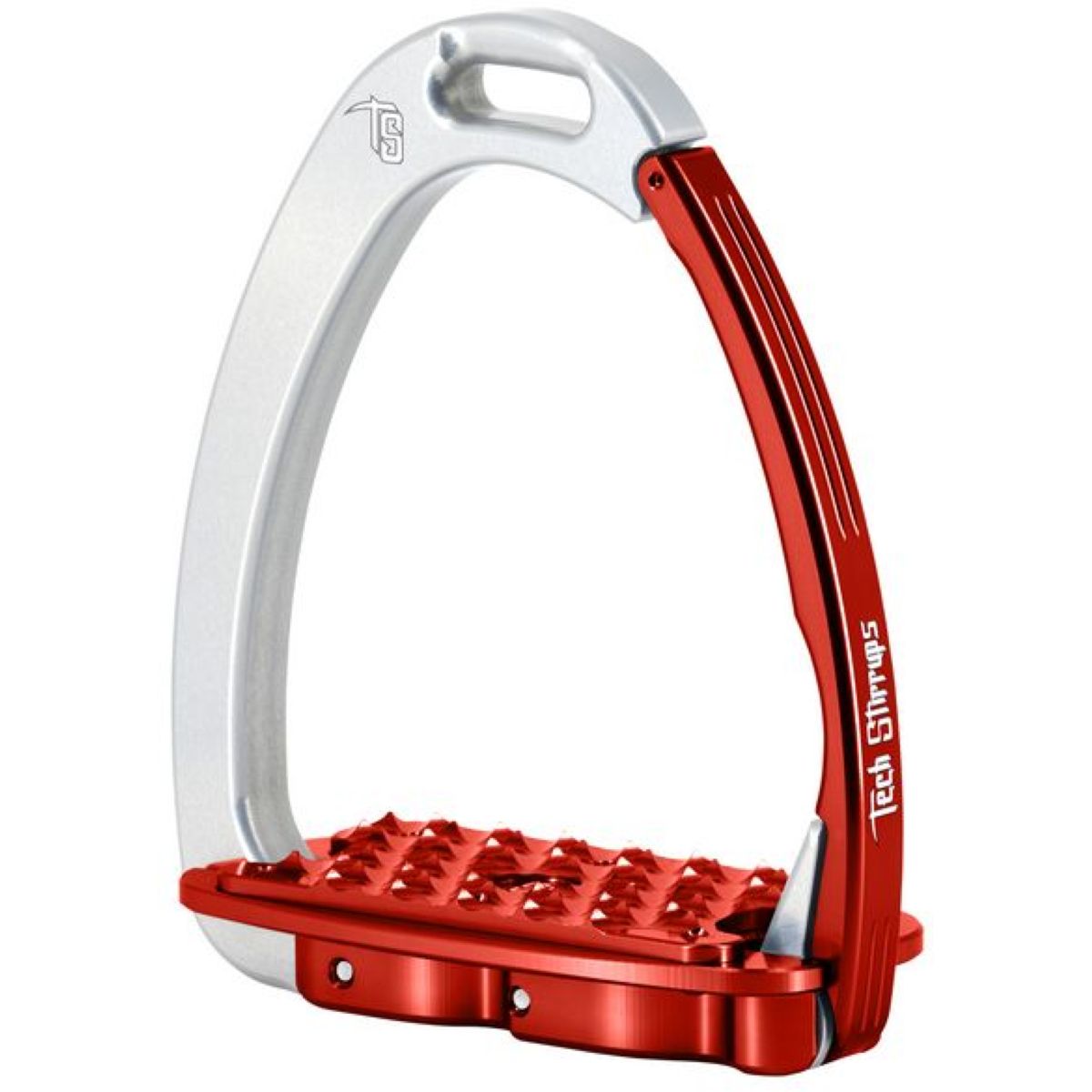 Tech Stirrups Steigbügel Venice EVO Classic Silber/Rot