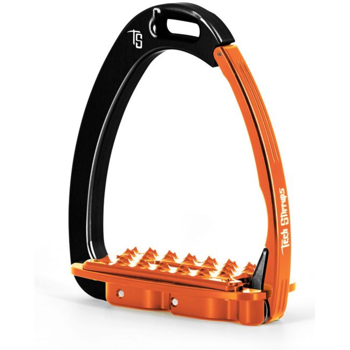 Tech Stirrups Steigbügel Venice Sloped EVO Schwarz/Orange