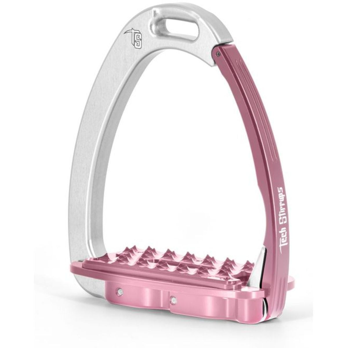 Tech Stirrups Steigbügel Venice Sloped EVO Silber/Rosa