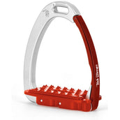 Tech Stirrups Steigbügel Venice Sloped EVO Silber/Rot