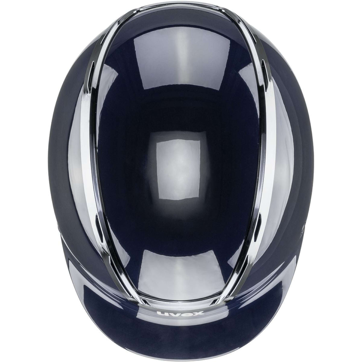 Uvex Reithelm Exxeed Shiny Chrome Navy