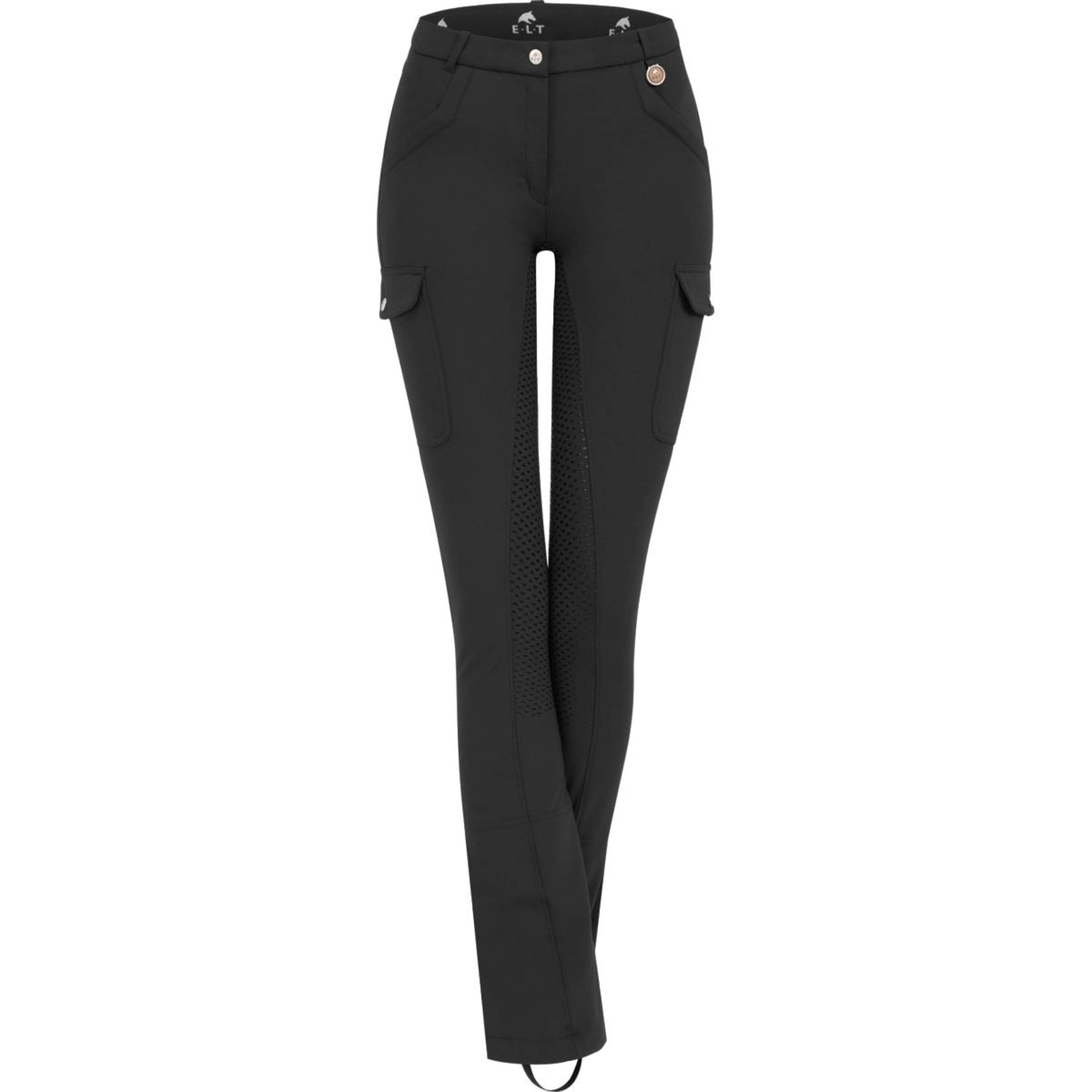 ELT Jodhpur Reithose Micro Cargo Silikon Schwarz ELT Jodhpur Reithose Micro Cargo Silikon Schwarz