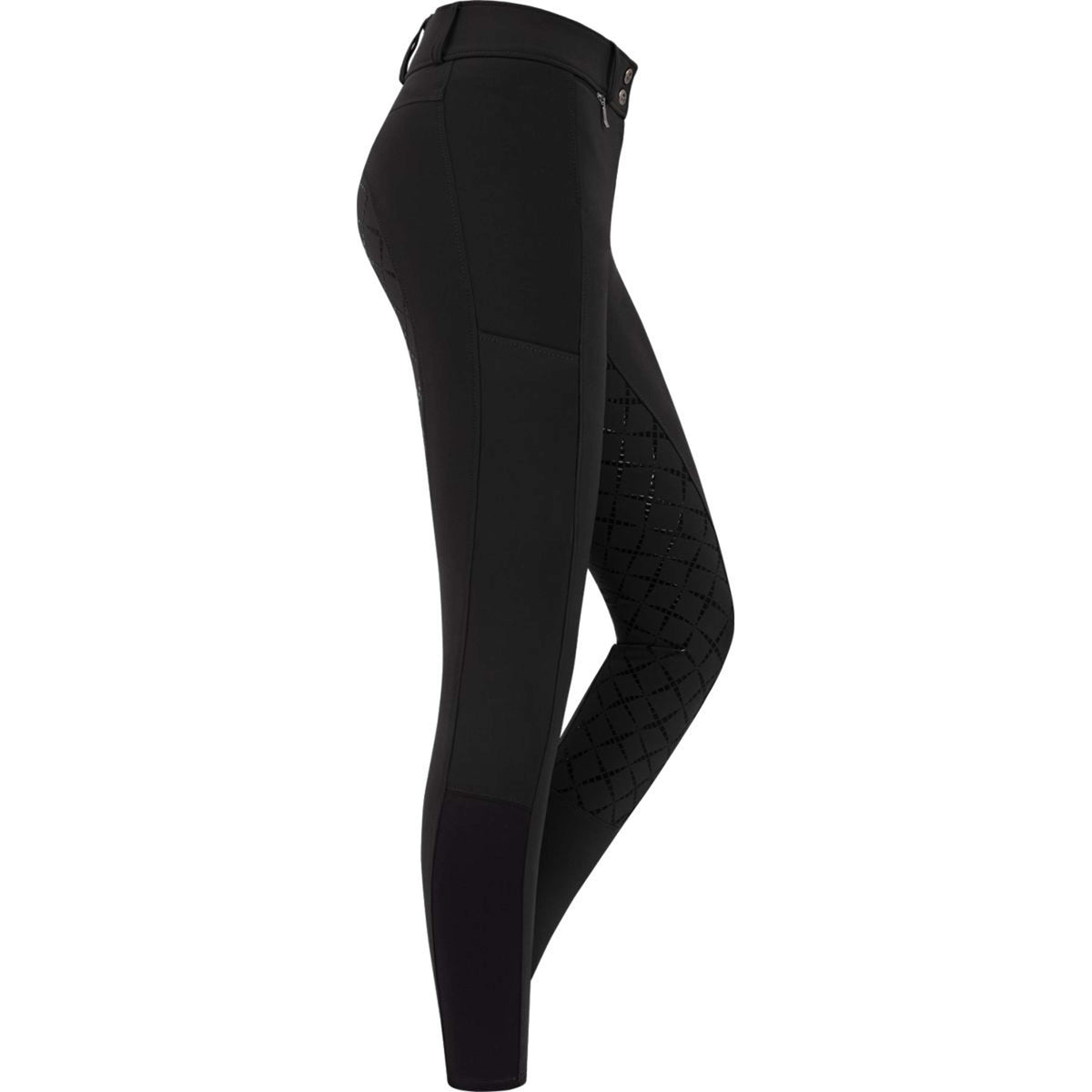 ELT Reithose Micro Sport High Waist Silikon Schwarz