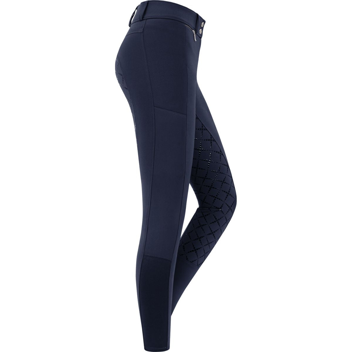 ELT Reithose Micro Sport High Waist Silikon Nightblue