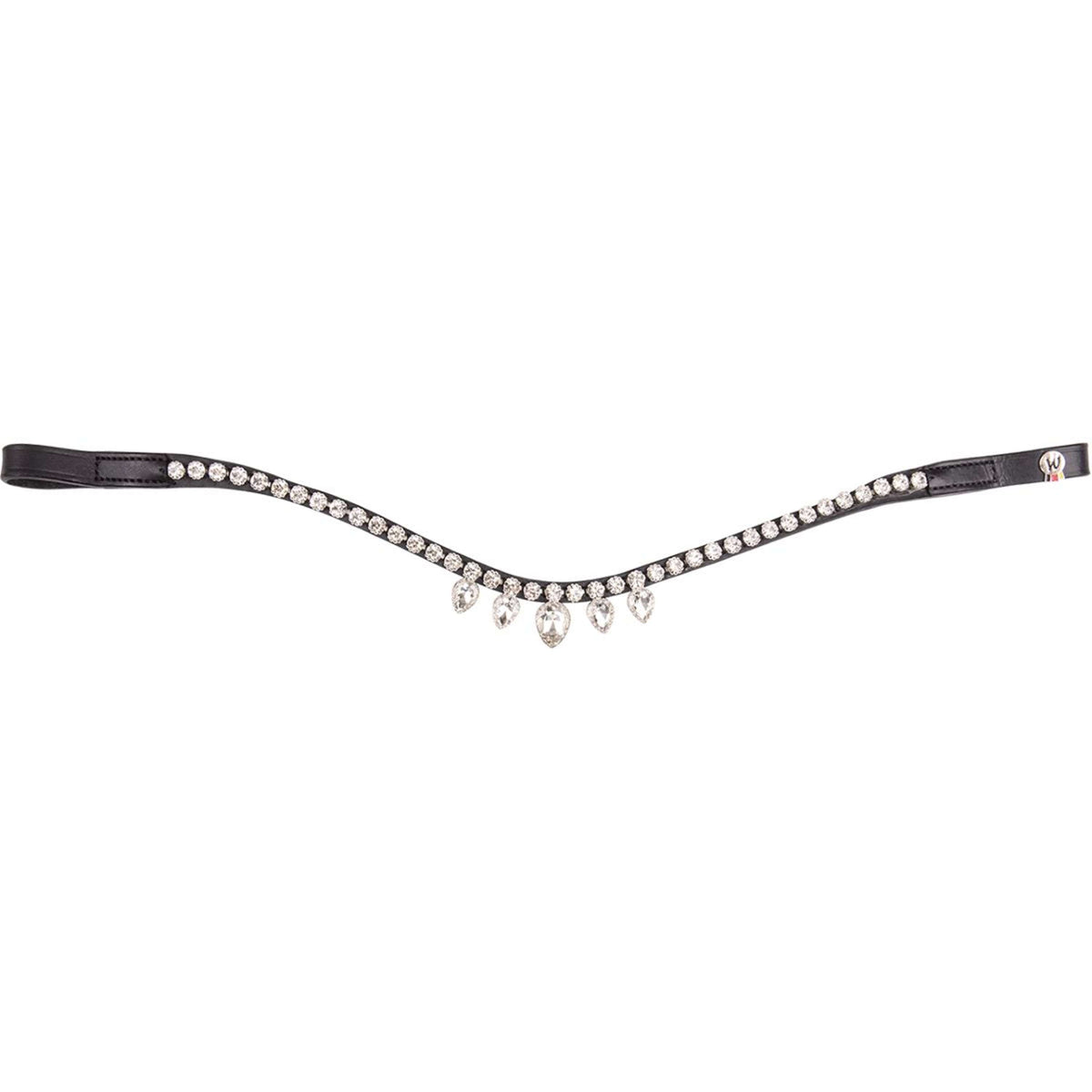 Waldhausen Stirnriemen X-Line Diadem Schwarz/Weiß