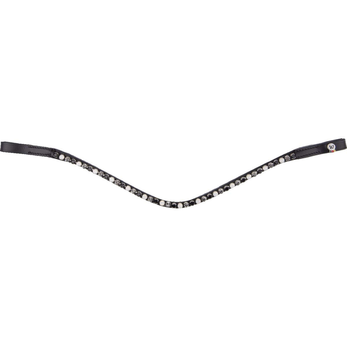 Waldhausen Stirnriemen X-Line Glam Schwarz/Schwarz