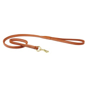 Weatherbeeta Dog Lead Rolled Leather Tan