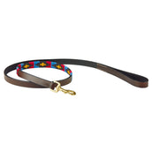 Weatherbeeta Hundeleine Polo Leder Cowdray/Brown/Pink/Blue/Yellow