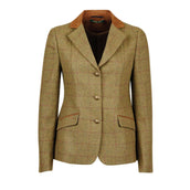 Dublin Turnierjacket Albany Tweed Suede Collar Tailored Kids Braun/Grün