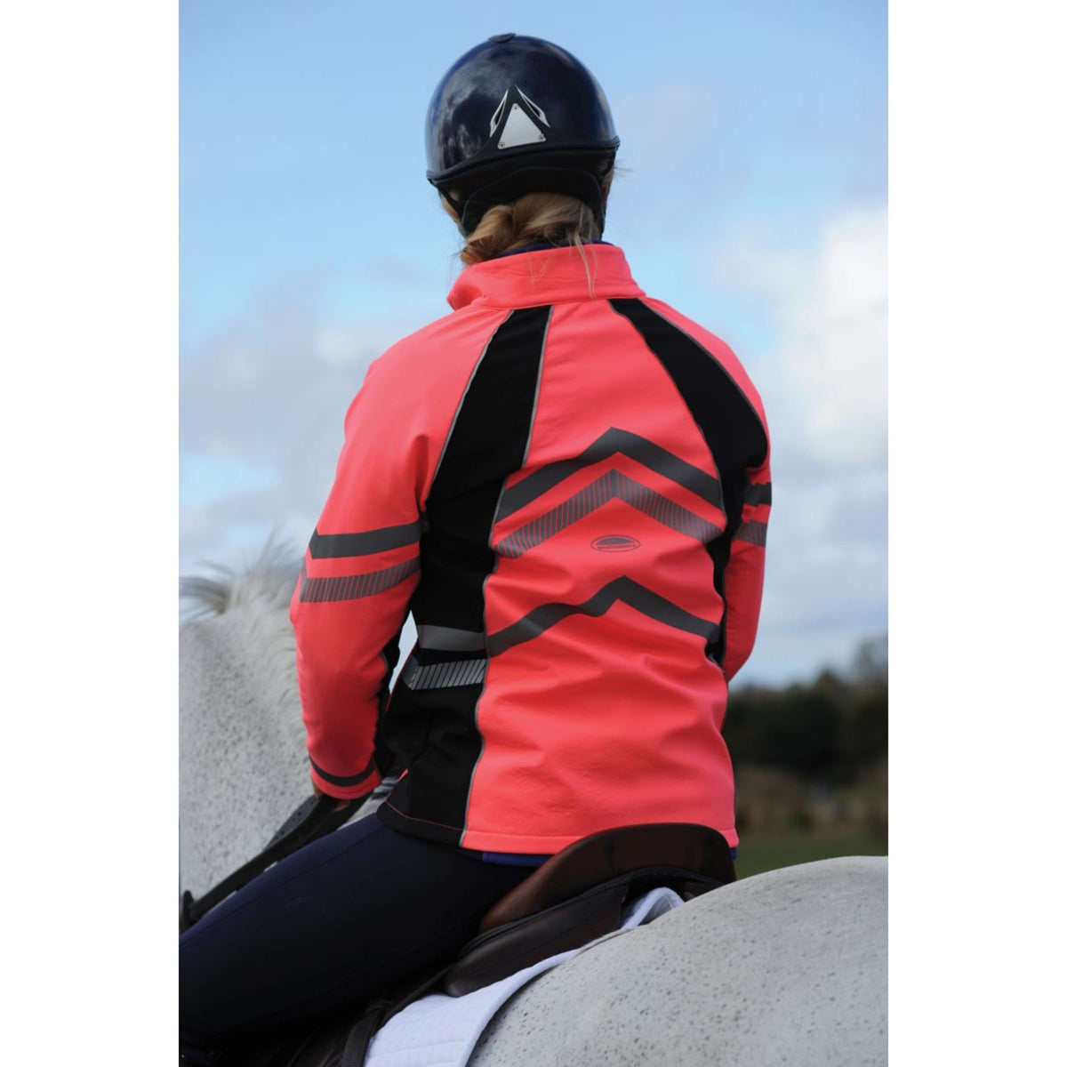 Weatherbeeta Jacke Reflective HiVis Softshell Fleece Gefüttert Rosa