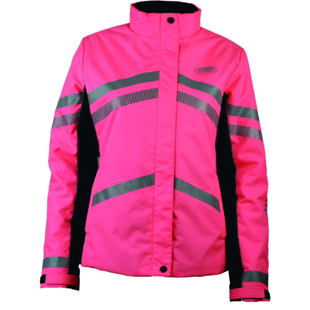 Weatherbeeta Jacke Reflective HiVis Wattiert Wasserdicht für Kinder Rosa