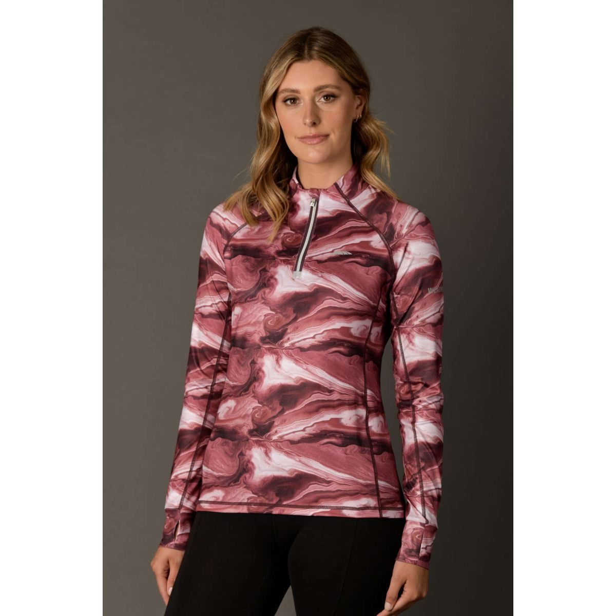 Weatherbeeta Shirt Ruby Swirl Marble Burgunderrot