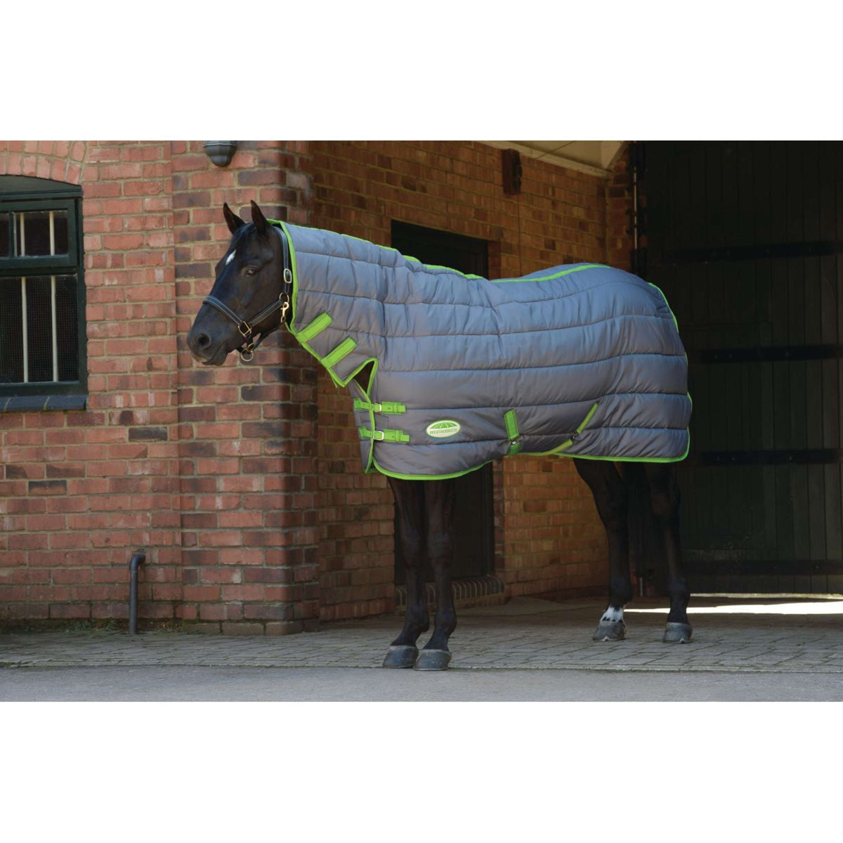 Weatherbeeta Stalldecke Comfitec Channel Quilt Combo Neck Medium 210D 250g Grau/Lime