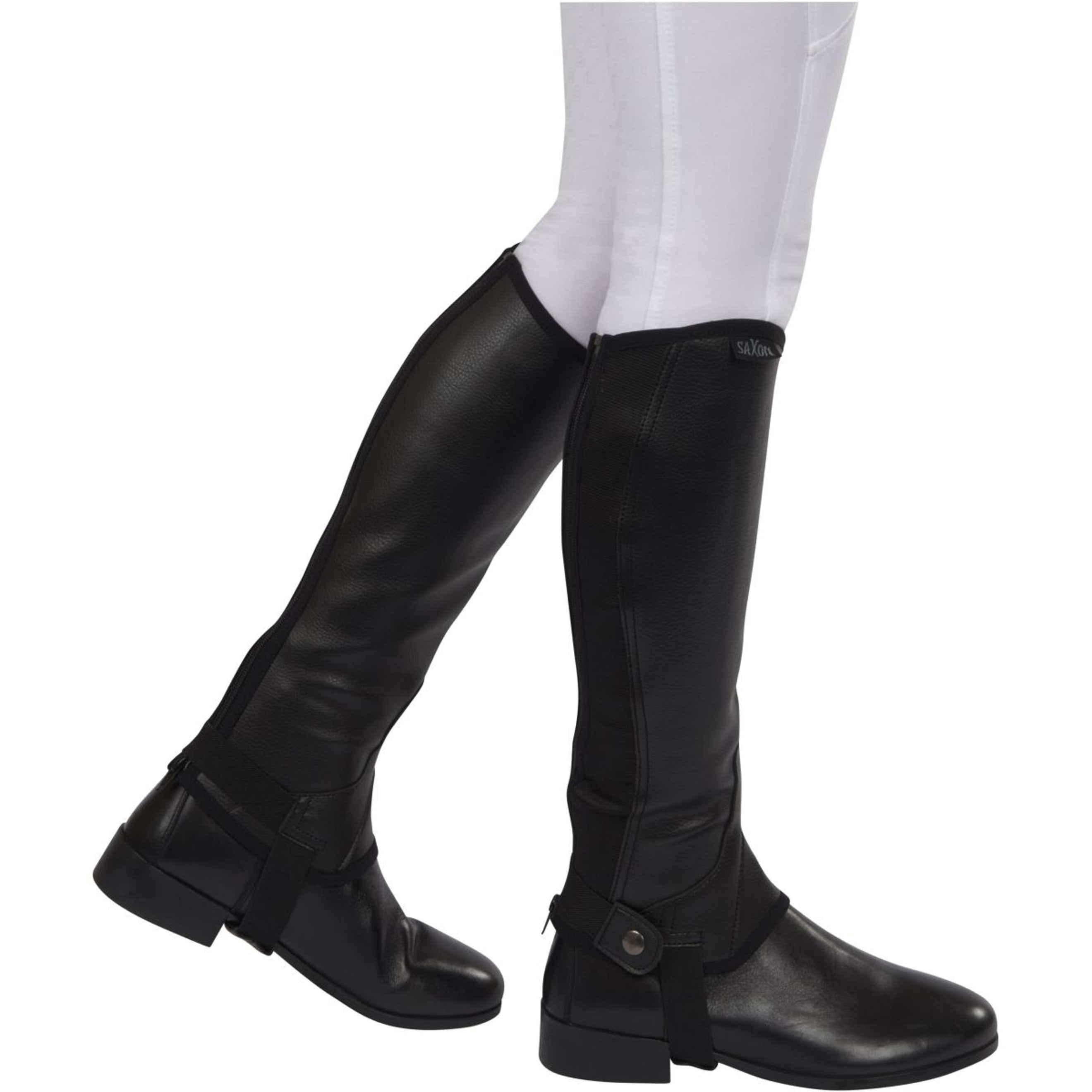 Saxon Chaps Equileather Schwarz Saxon Chaps Equileather Schwarz