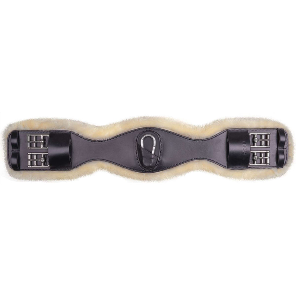 Waldhausen Sattelgurt Leather ECO Wool Kurz Braun