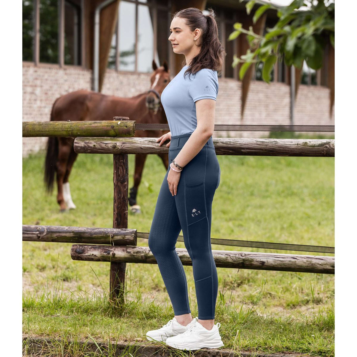 ELT Reitleggings Ella Denim Blau