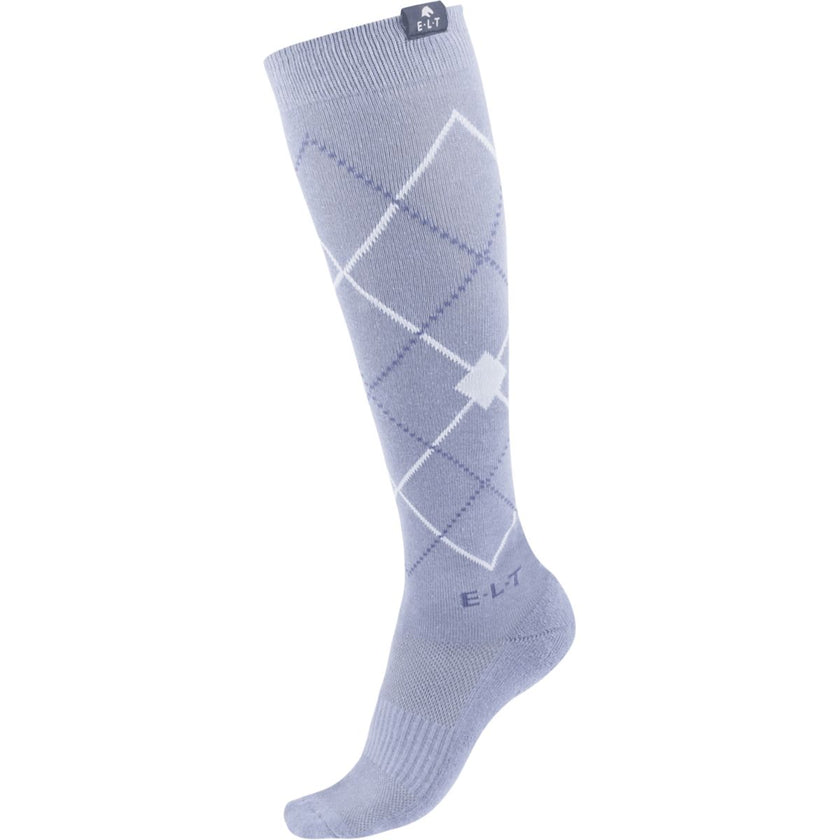 ELT Reitsocken Argyle Blue Grey