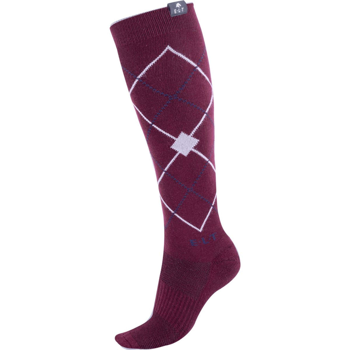 ELT Reitsocken Argyle Velvet Rot