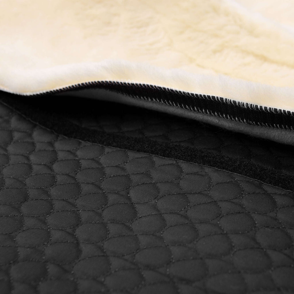 Werner Christ Schabracke Champ fur Iberica Bareback Pad Schwarz/Naturell