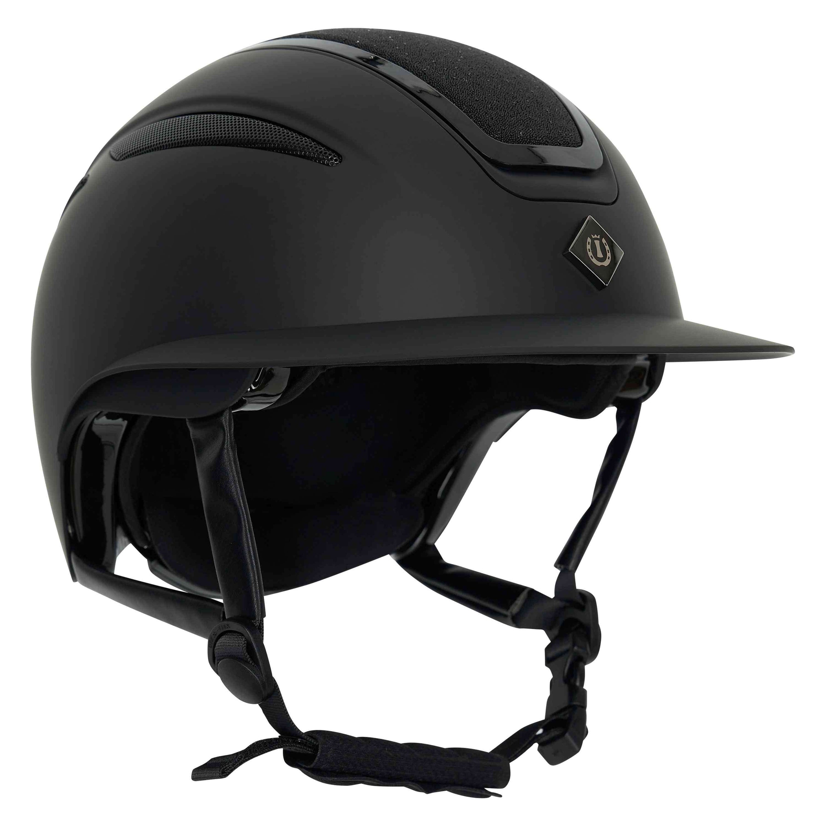 Imperial Riding Reithelm IRHOlania Deluxe Big Visor Schwarz Glitzer Imperial Riding Reithelm IRHOlania Deluxe Big Visor Schwarz Glitzer