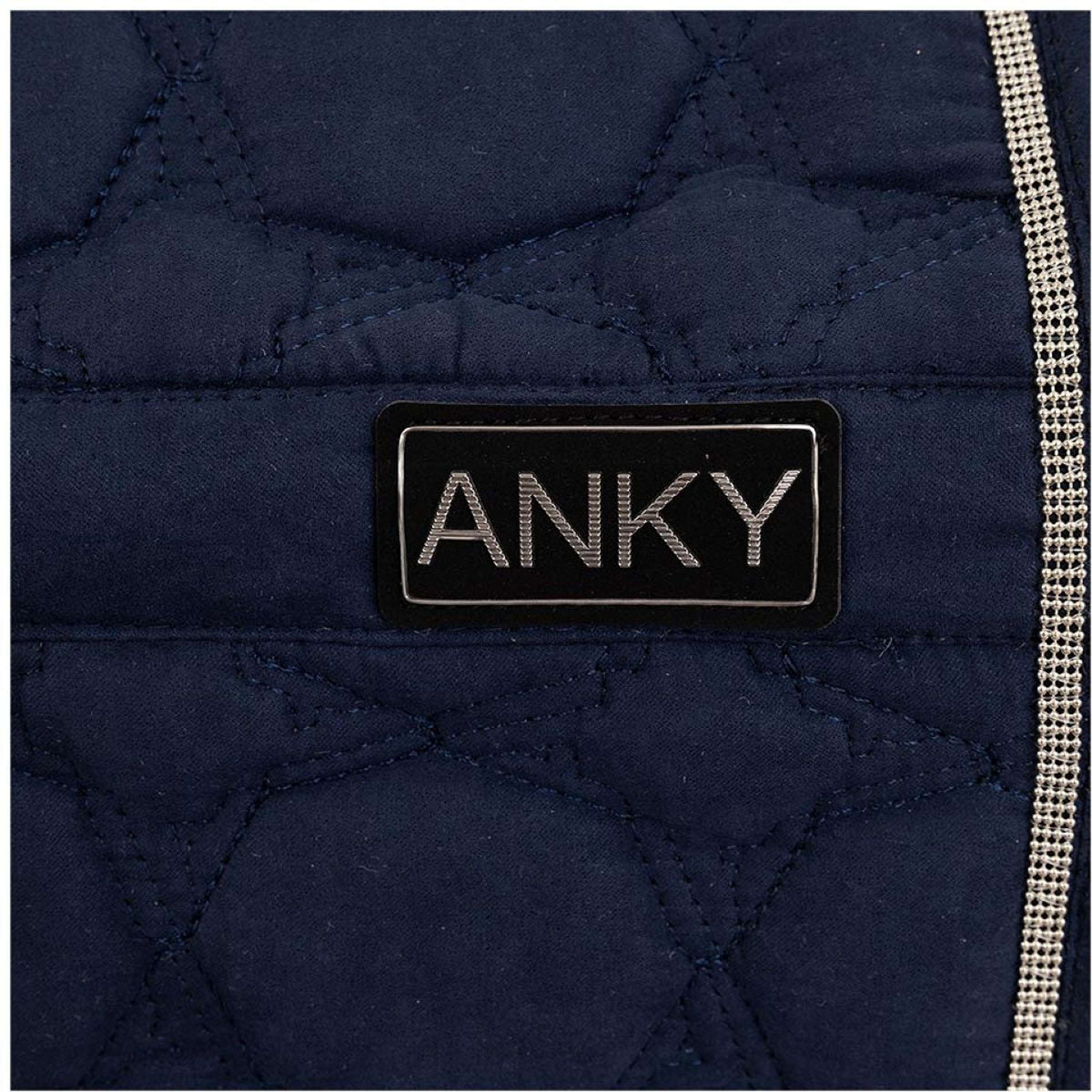 ANKY Schabracke Suede Dressur Mood Indigoblau