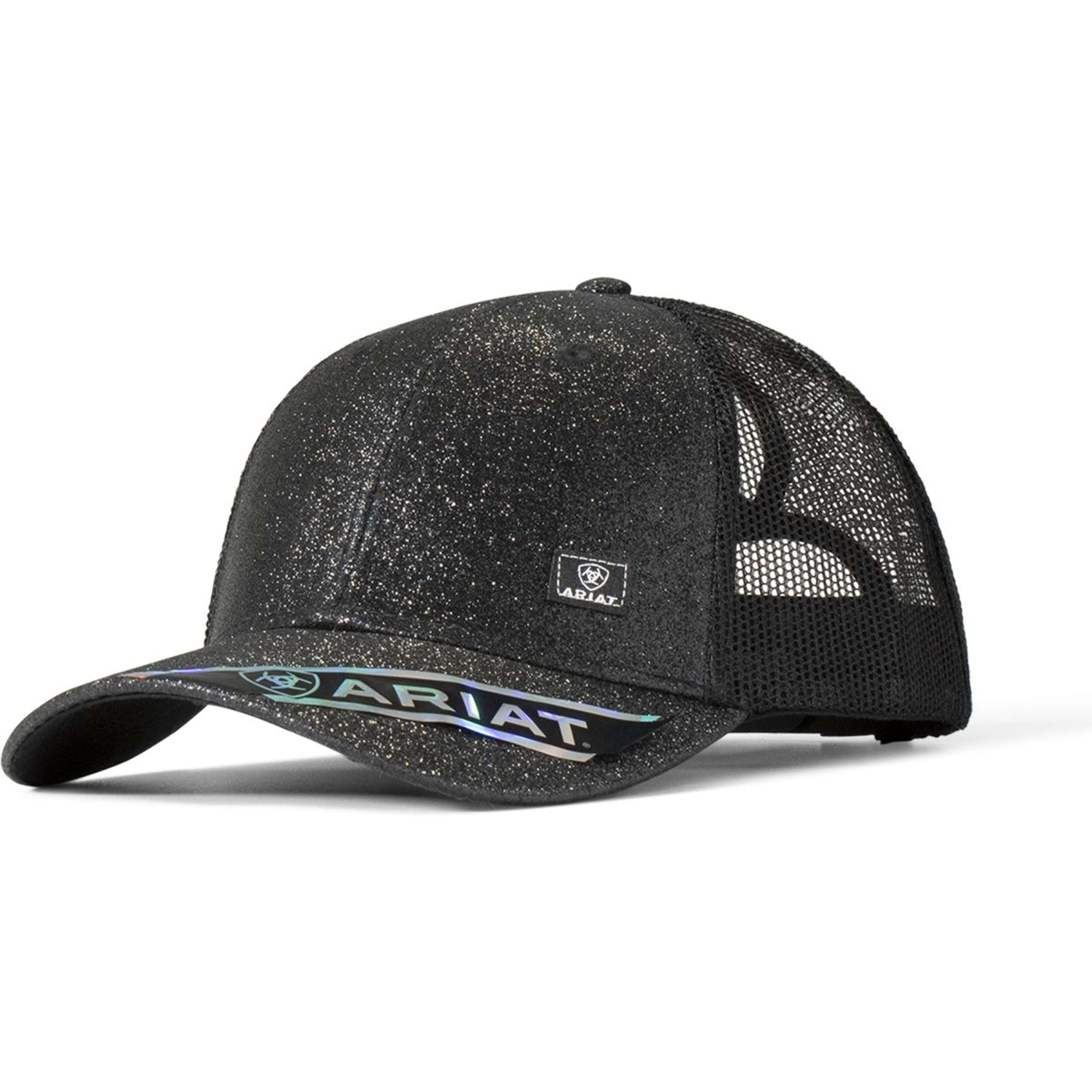 Ariat Cap Messy Bun Glitter Schwarz Ariat Cap Messy Bun Glitter Schwarz