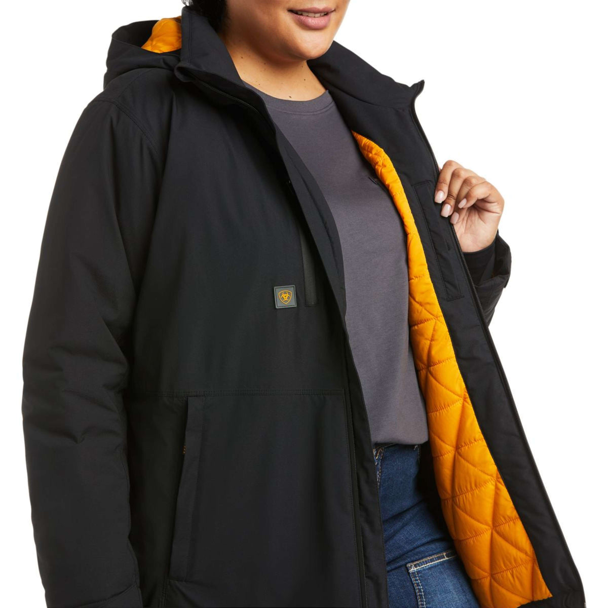 Ariat Jacke Rebar Storm Fighter 2.0 Waterproof Damen Schwarz