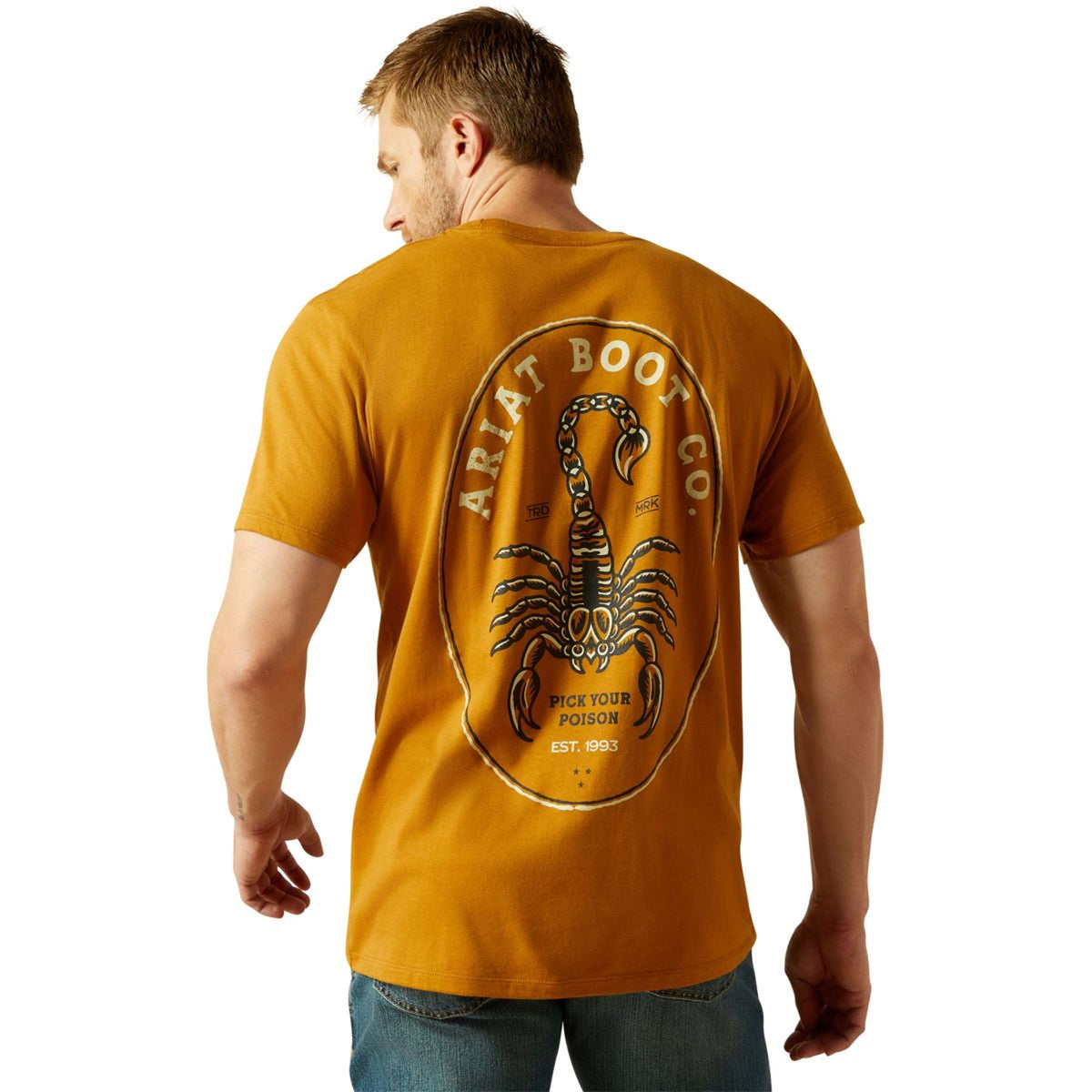 Ariat T-Shirt Scorpion Seal Herren Orange