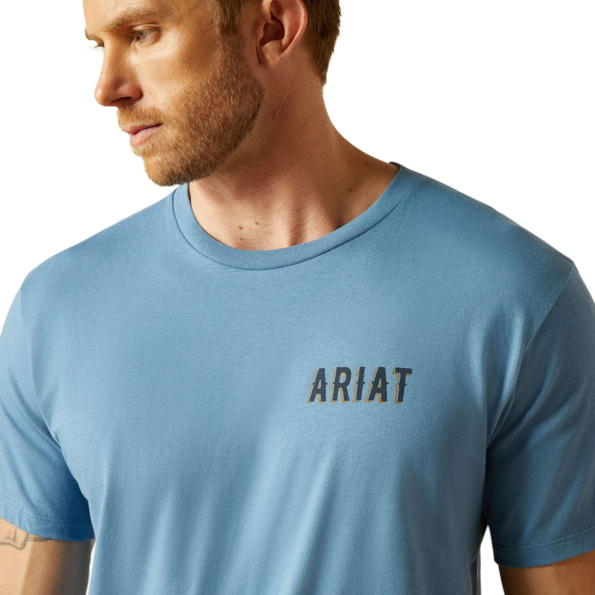 Ariat T-Shirt Blazing Saddle Herren Blau