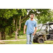 Ariat T-Shirt Blazing Saddle Herren Blau