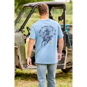 Ariat T-Shirt Blazing Saddle Herren Blau