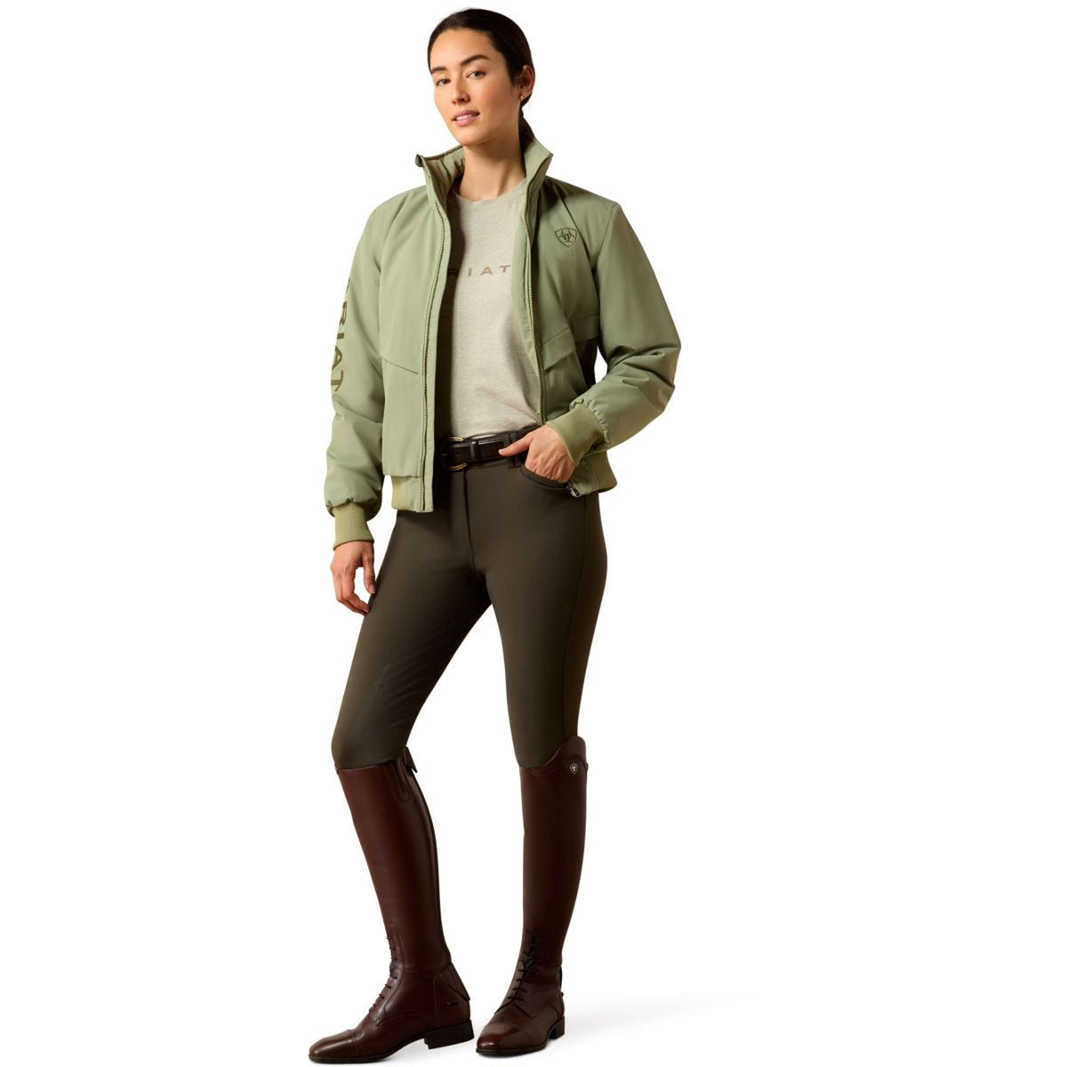 Ariat Jacke Stable 2.0 Damen Oil Green