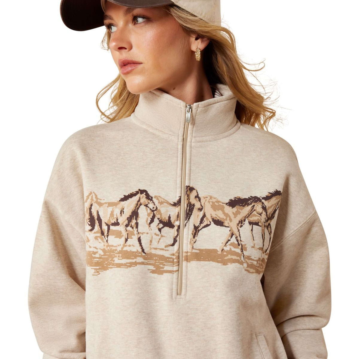 Ariat Pullover Running Wild Damen Hellbeige