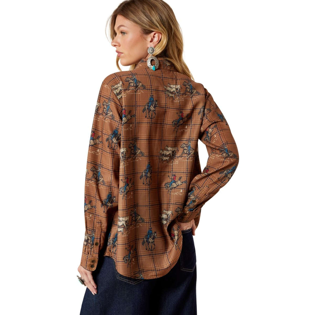 Ariat Bluse Homestyle Damen Braun