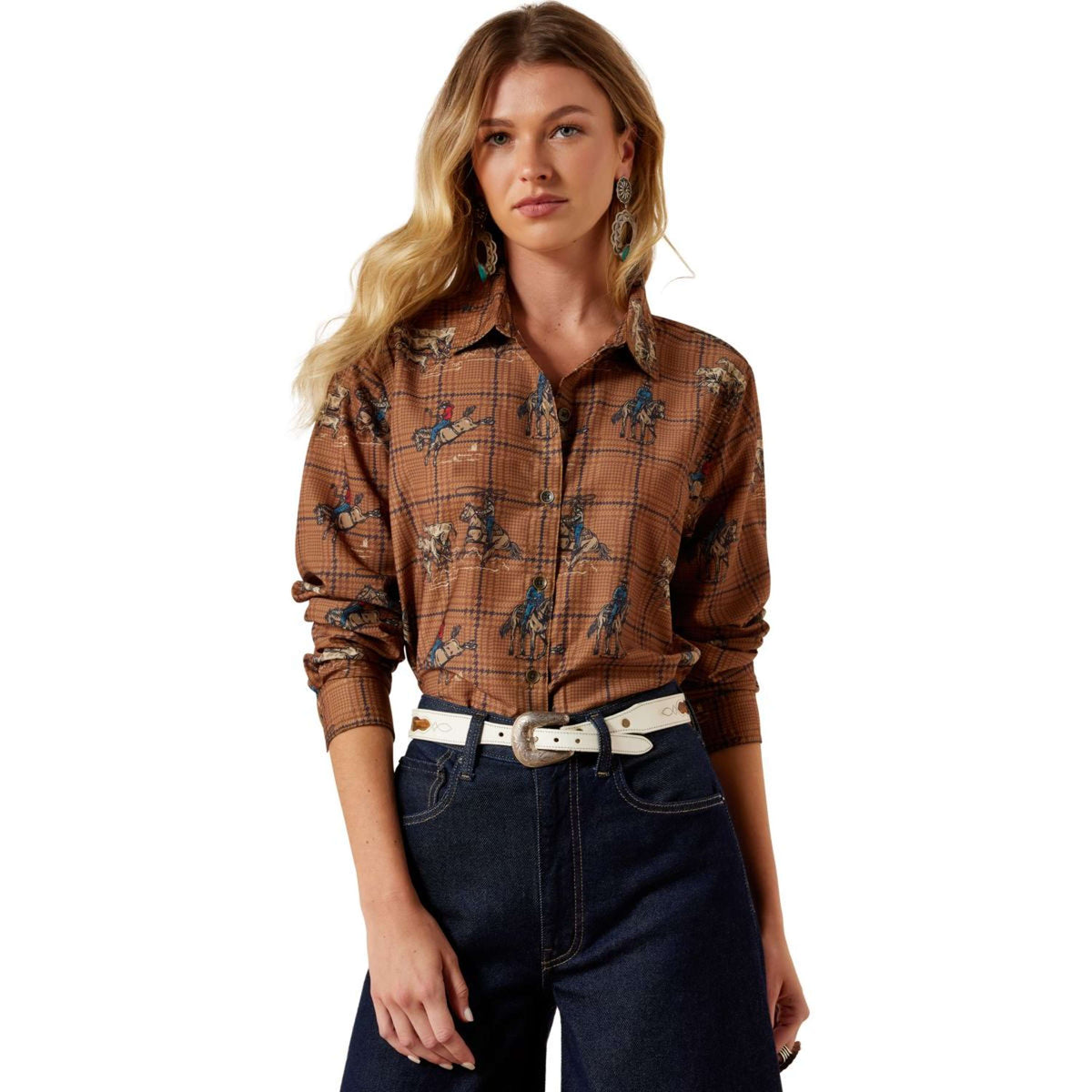 Ariat Bluse Homestyle Damen Braun