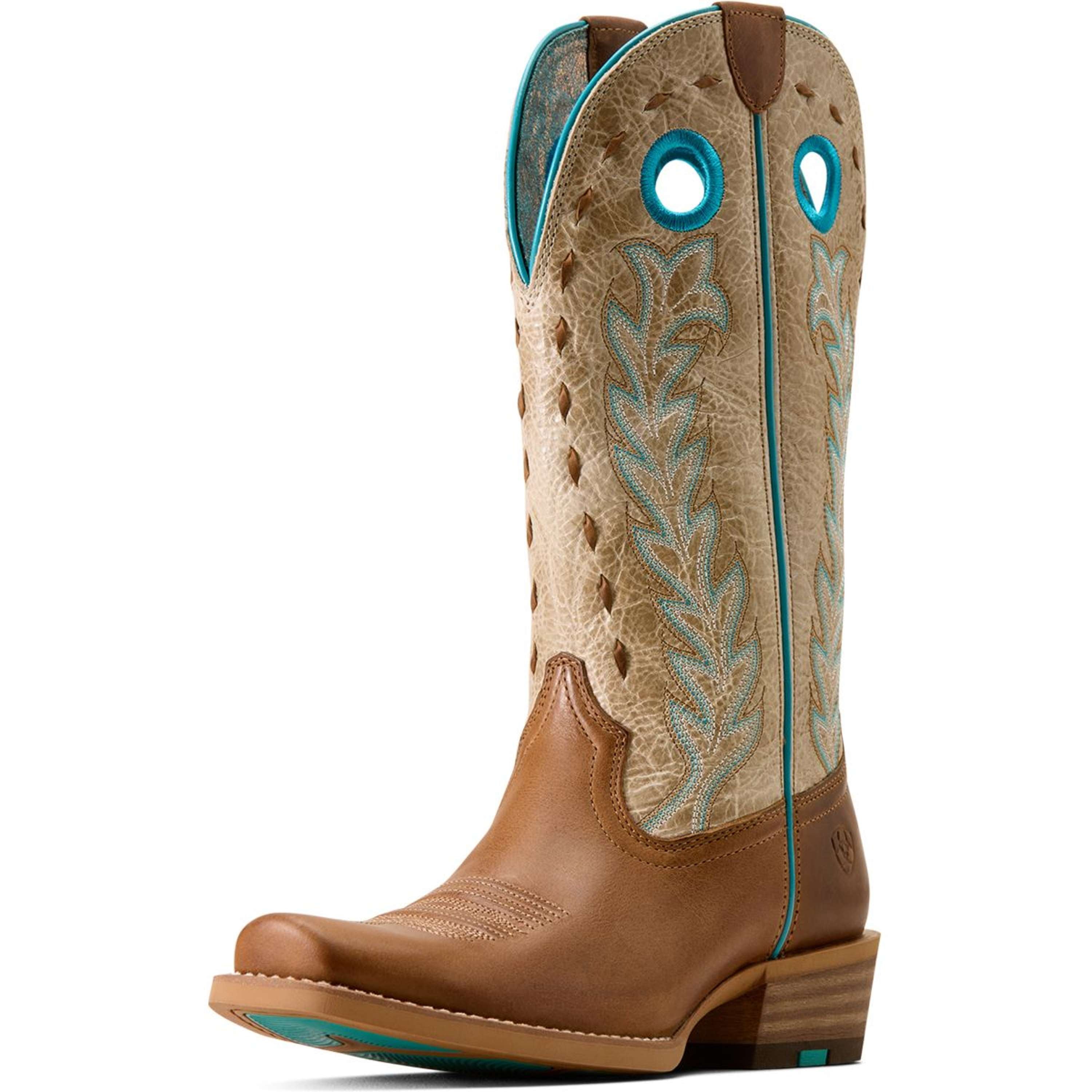 Ariat Westernstiefel Lucera NcToe Damen Wheat Brown/Soft Parchment