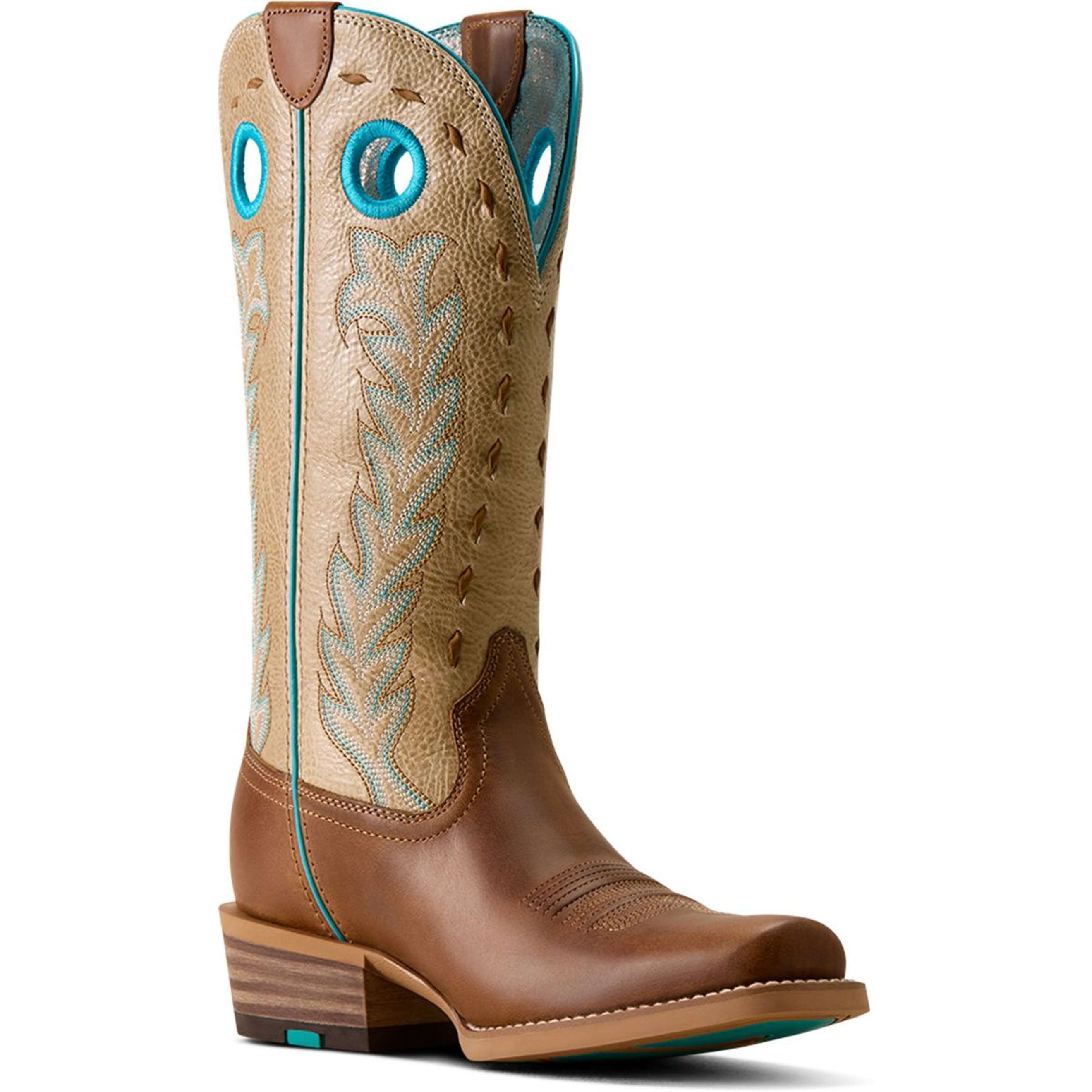 Ariat Westernstiefel Lucera NcToe Damen Wheat Brown/Soft Parchment