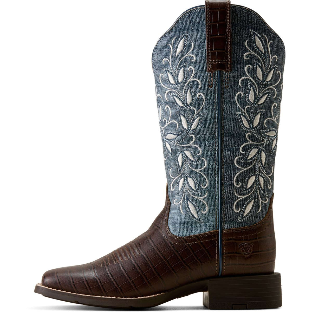 Ariat Westernstiefel Round Up Holly Damen Chocolate Croc
