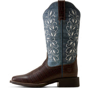Ariat Westernstiefel Round Up Holly Damen Chocolate Croc