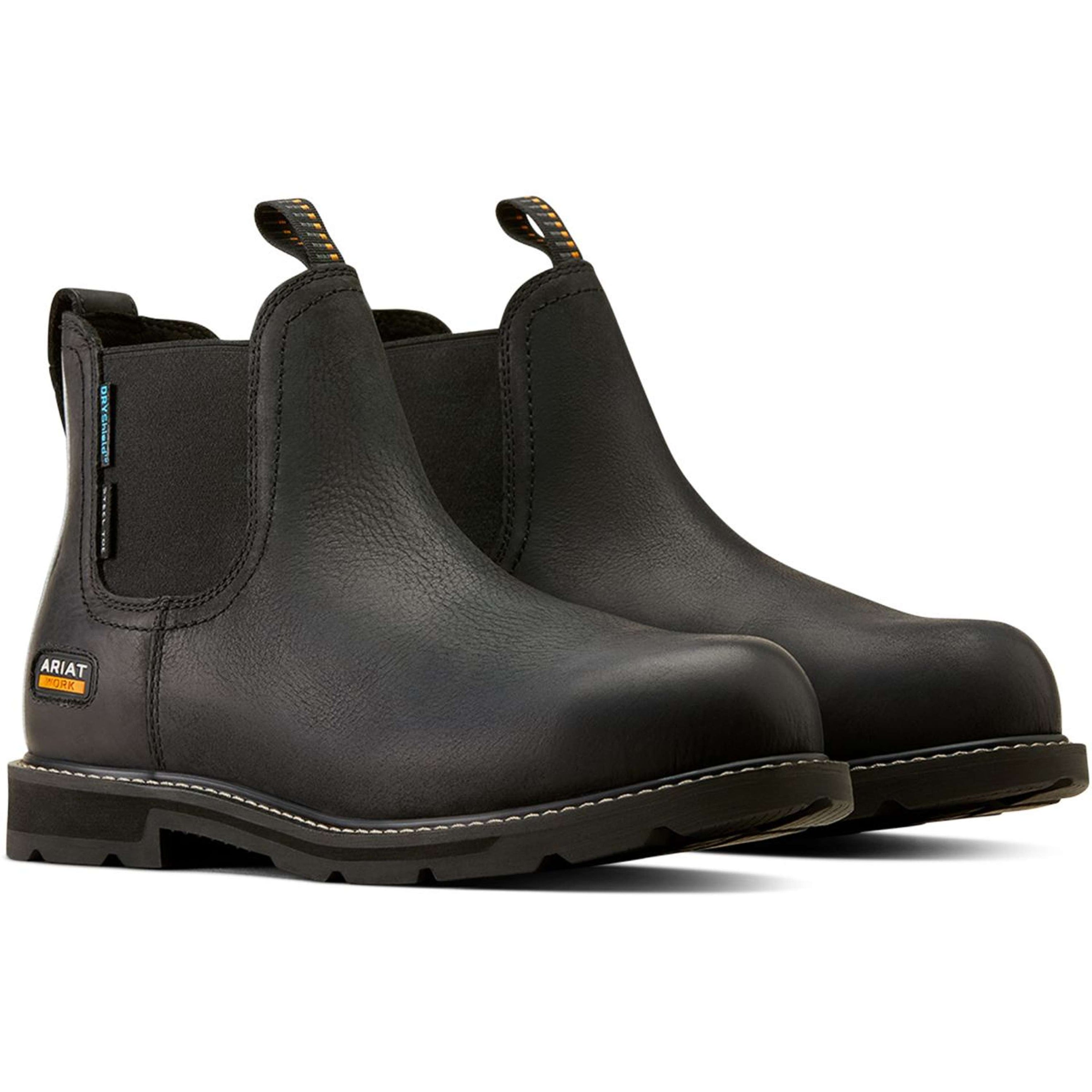 Ariat Stiefeletten Groundbreaker Chelsea Waterproof Steel Toe Herren Schwarz Ariat Stiefeletten Groundbreaker Chelsea Waterproof Steel Toe Herren Schwarz