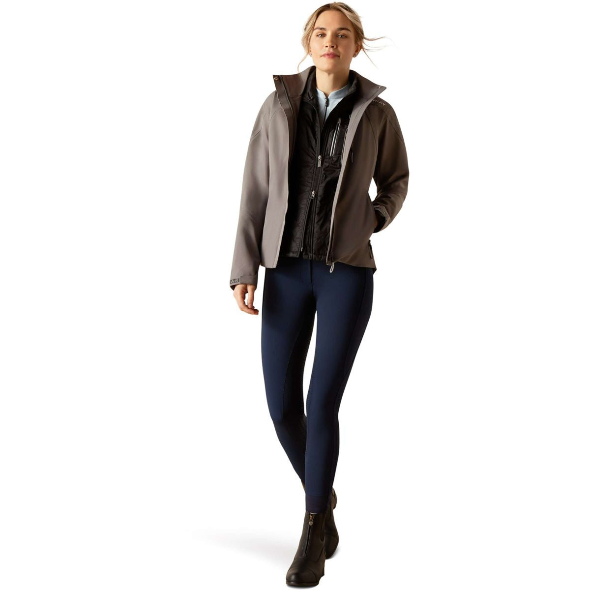 Ariat Regenjacke Coastal Plum Grey