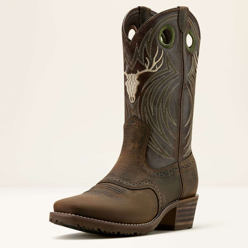 Ariat Westernstiefel Hybrid Roughstock Antler Herren Wild Taupe/Espresso