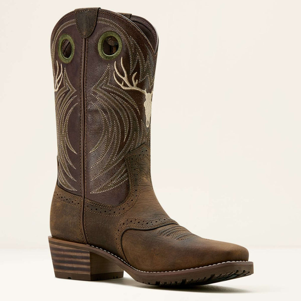 Ariat Westernstiefel Hybrid Roughstock Antler Herren Wild Taupe/Espresso
