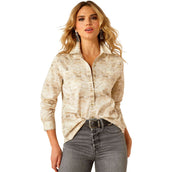 Ariat Westernbluse Billie Jean Damen Sandstone Southwest Print