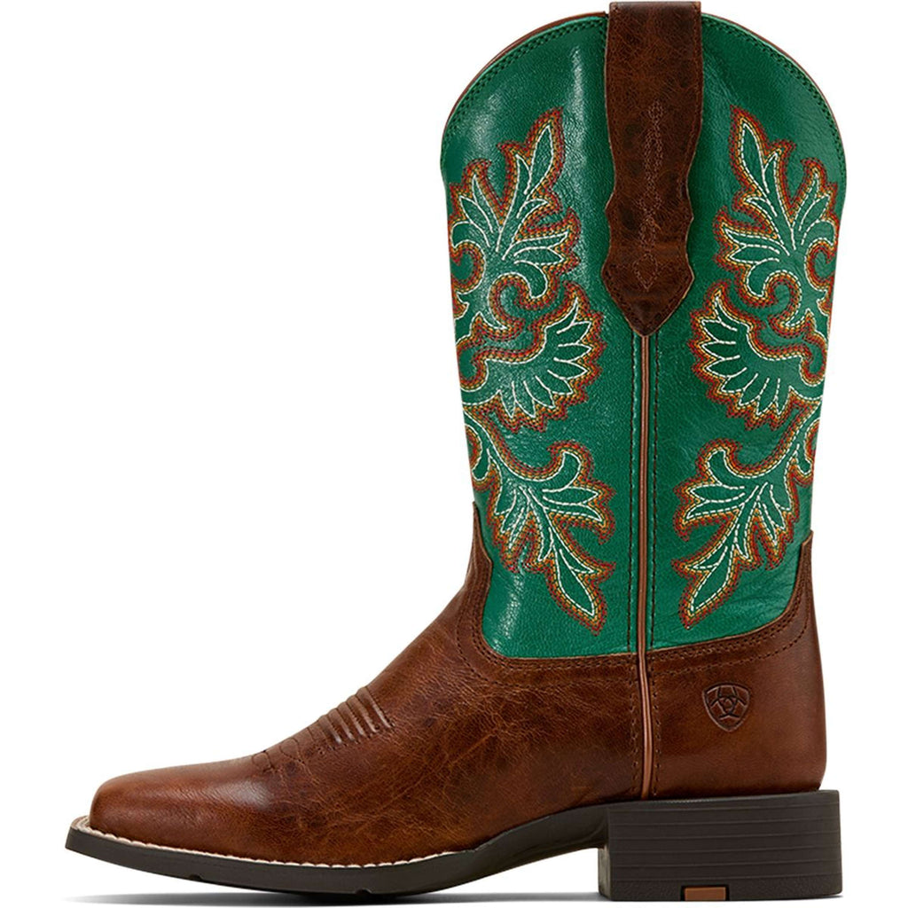 Ariat Westernstiefel Round Up Stretchfit Damen Arizona Brown/Aged Jade