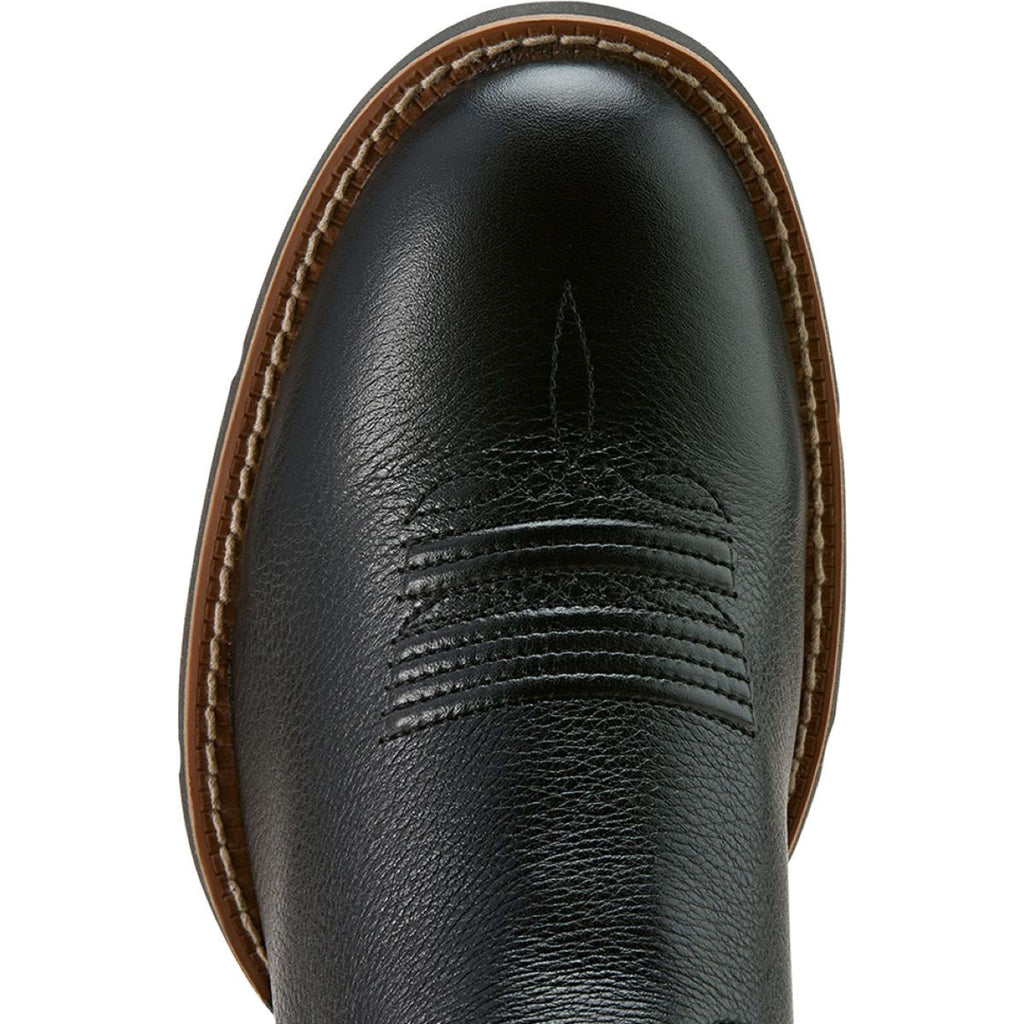 Ariat Westernstiefel Round Up Stretchfit Damen Black Deertan/Garnet Emboss