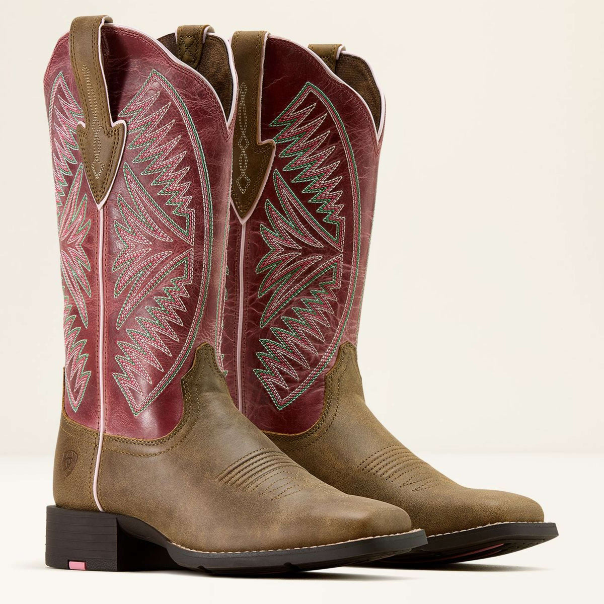 Ariat Westernstiefel Round Up Ruidoso Damen Brown Bomber/Dusty Rose